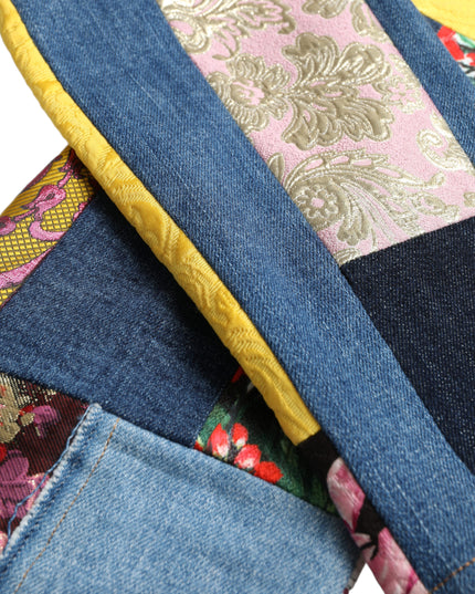 Dolce & Gabbana Multicolor Patchwork GRACE Skinny Denim Jeans