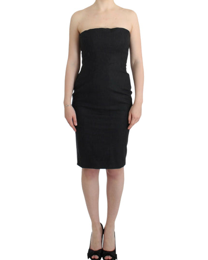 Cavalli Gray strapless dress