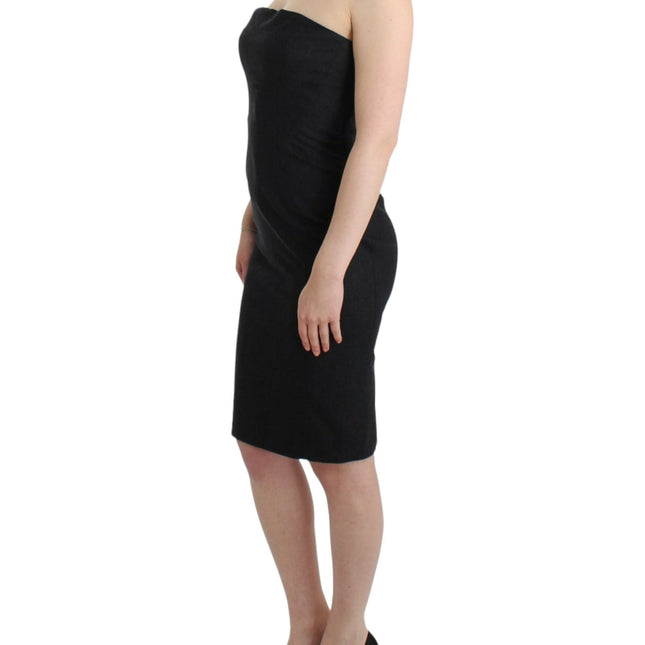 Cavalli Gray strapless dress