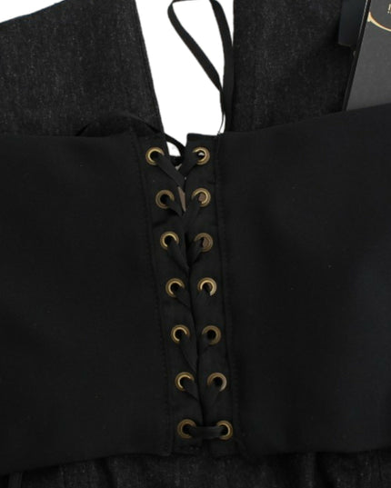 Cavalli Gray strapless dress