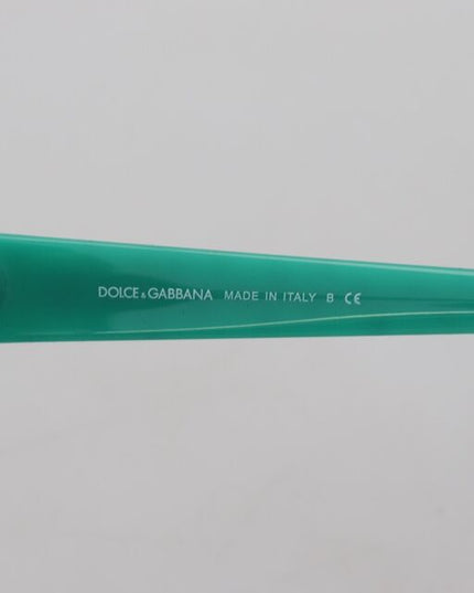 Dolce & Gabbana Green Stars Acetate Square Shades Sunglasses