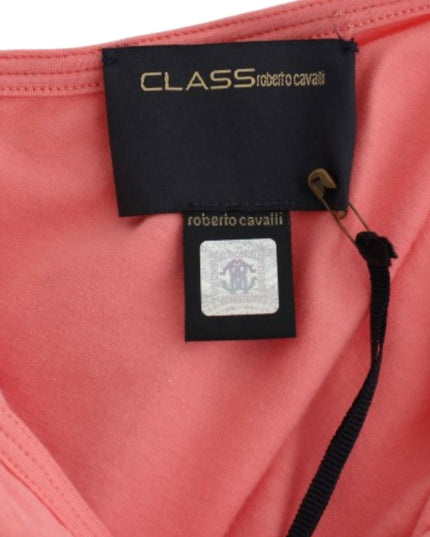 Cavalli Pink cotton tank top