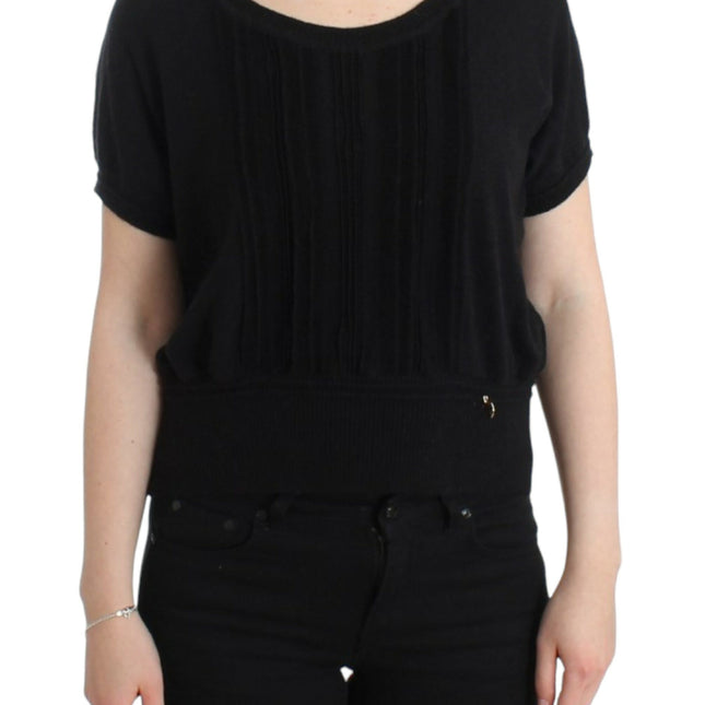 Cavalli Black short sleeved jumper