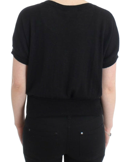 Cavalli Black short sleeved jumper