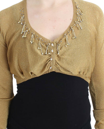 Cavalli Gold embellished gold shrug