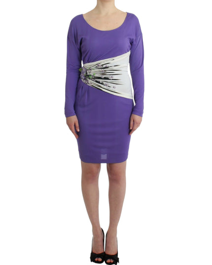 Cavalli Purple longsleeved dress