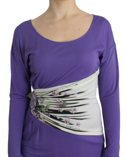 Cavalli Purple longsleeved dress