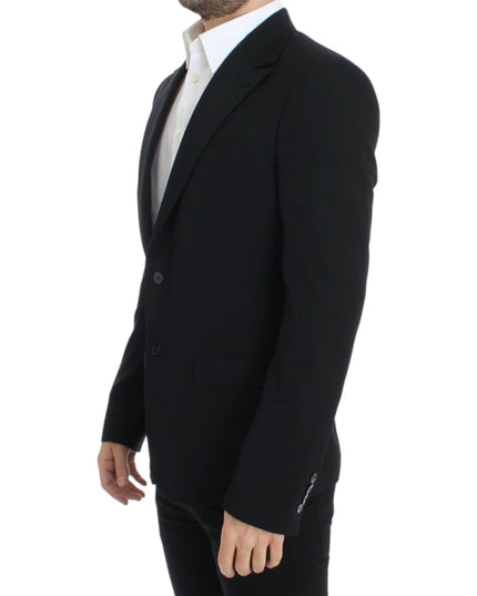 Dolce & Gabbana Black wool slim fit blazer