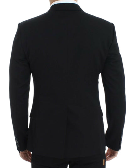 Dolce & Gabbana Black wool slim fit blazer