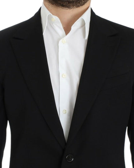 Dolce & Gabbana Black wool slim fit blazer