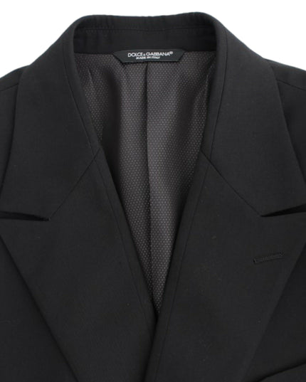 Dolce & Gabbana Black wool slim fit blazer