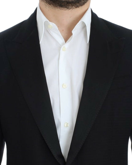 Dolce & Gabbana Black wool silk SICILIA blazer