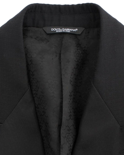 Dolce & Gabbana Black wool silk SICILIA blazer