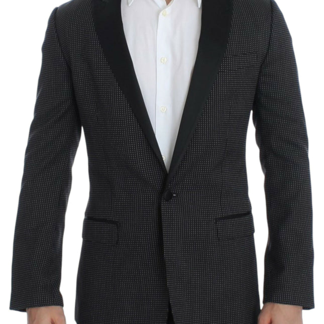 Dolce & Gabbana Black wool slim MARTINI blazer