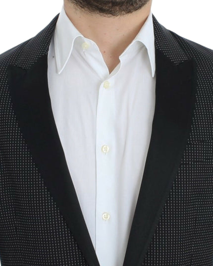 Dolce & Gabbana Black wool slim MARTINI blazer