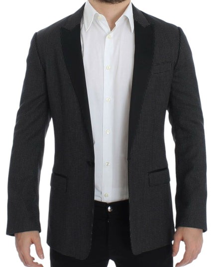 Dolce & Gabbana Black wool slim MARTINI blazer