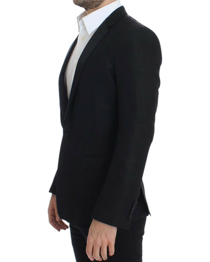 Dolce & Gabbana Black wool MARTINI slim blazer