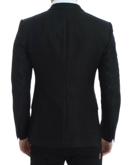 Dolce & Gabbana Black wool MARTINI slim blazer