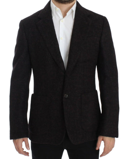 Dolce & Gabbana Bordeaux alpaga two button blazer