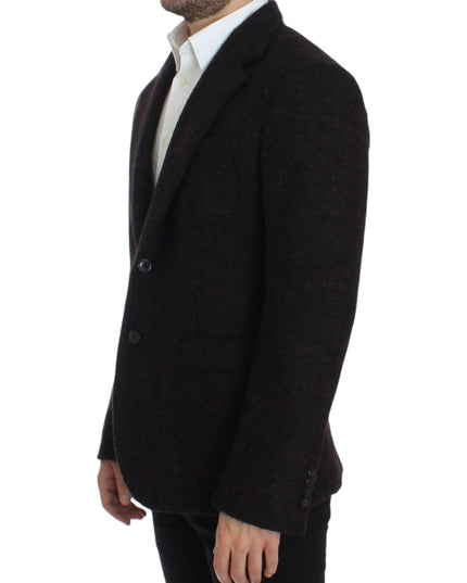 Dolce & Gabbana Bordeaux alpaga two button blazer