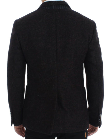 Dolce & Gabbana Bordeaux alpaga two button blazer