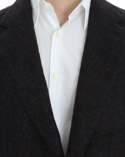 Dolce & Gabbana Bordeaux alpaga two button blazer