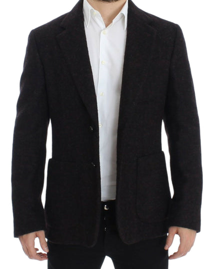 Dolce & Gabbana Bordeaux alpaga two button blazer