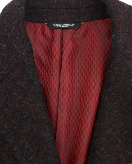 Dolce & Gabbana Bordeaux alpaga two button blazer
