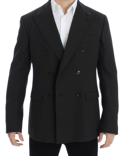 Dolce & Gabbana Brown wool slim fit blazer