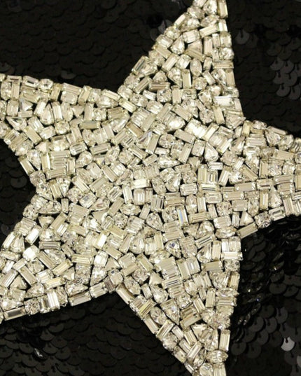 Dolce & Gabbana Masterpiece black crystal swarovski stars sheath dress