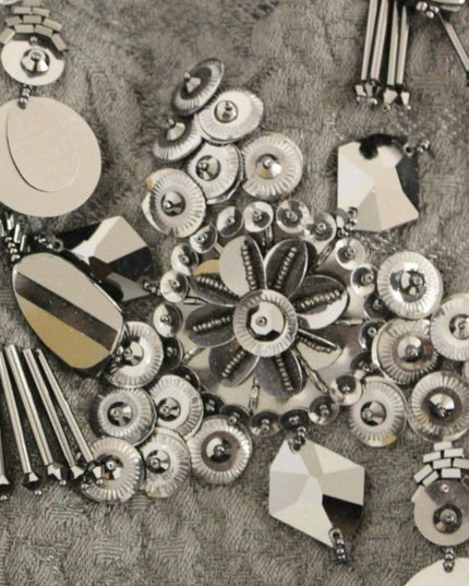 Dolce & Gabbana Black floral crystal embedded dress