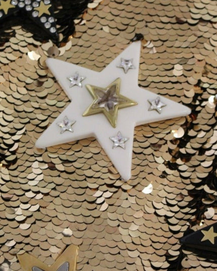 Dolce & Gabbana Masterpiece gold sequined crystal swarovski dress