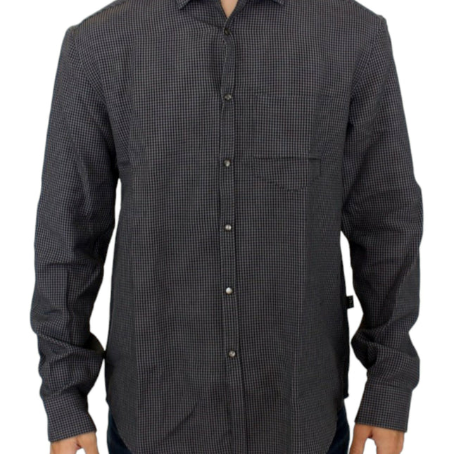 Costume National Gray linen casual shirt
