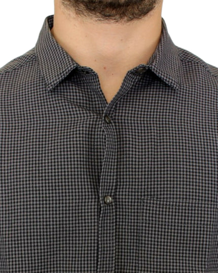 Costume National Gray linen casual shirt