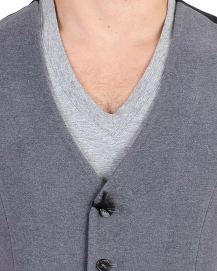 Costume National Gray cotton blend casual vest