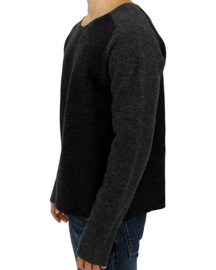 Costume National Gray wool crewneck sweater