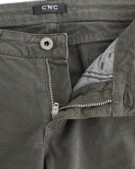 Costume National Green slim leg jeans