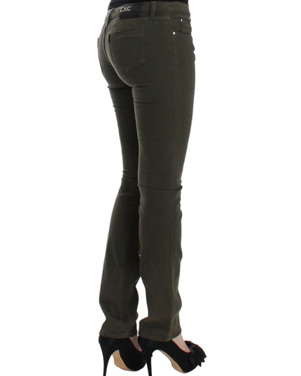 Costume National Green slim leg jeans