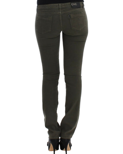 Costume National Green slim leg jeans