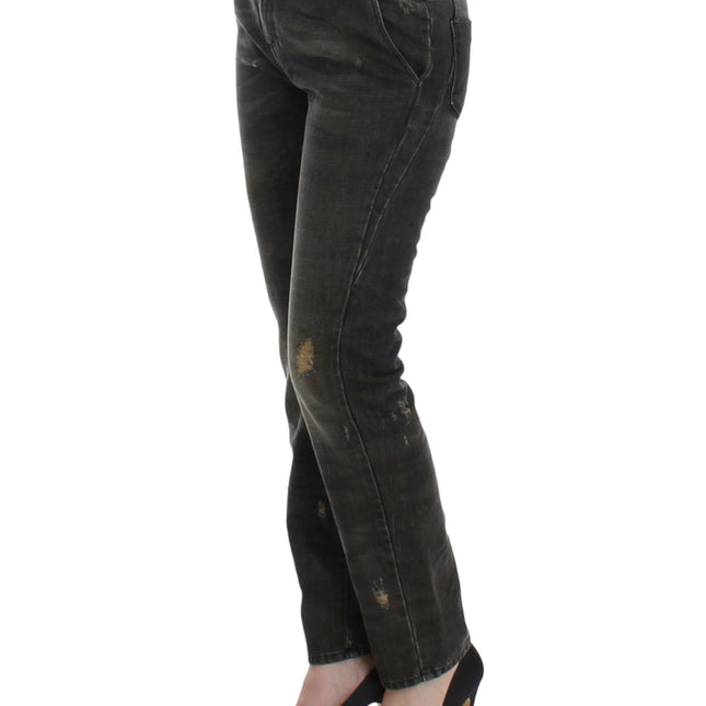 Costume National Gray distressed jeans