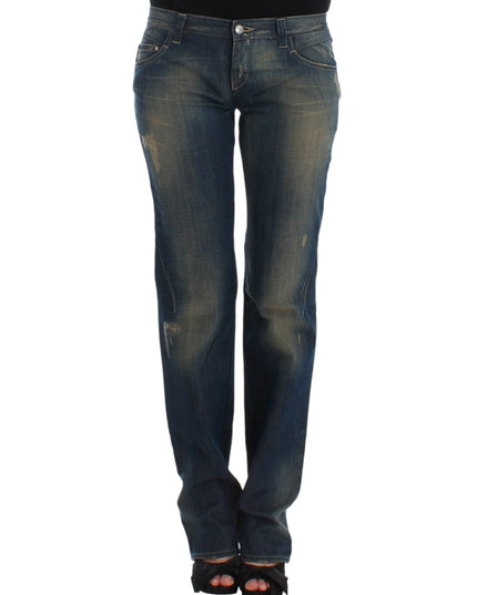Costume National Blue straight leg jeans