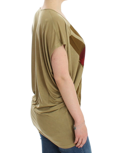 Costume National Green print shortsleeve t-shirt