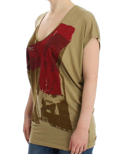 Costume National Green print shortsleeve t-shirt