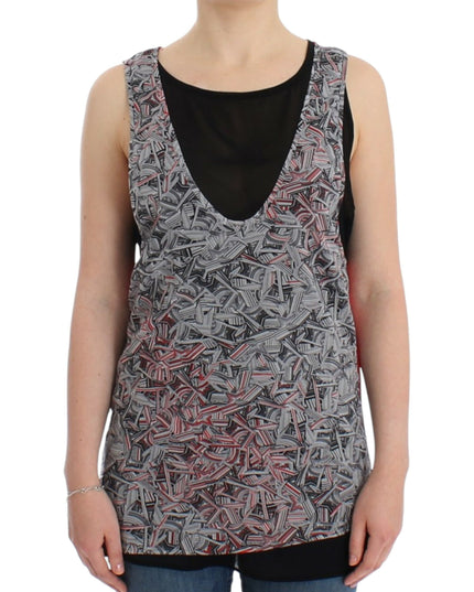 Costume National Black sleeveless top