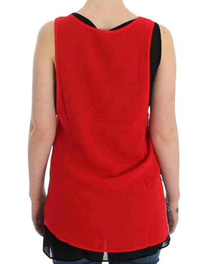 Costume National Black sleeveless top