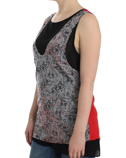 Costume National Black sleeveless top