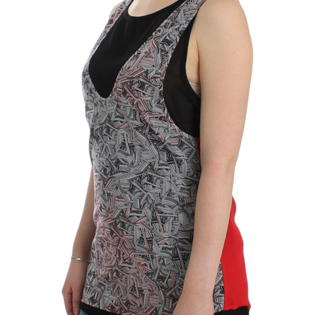 Costume National Black sleeveless top