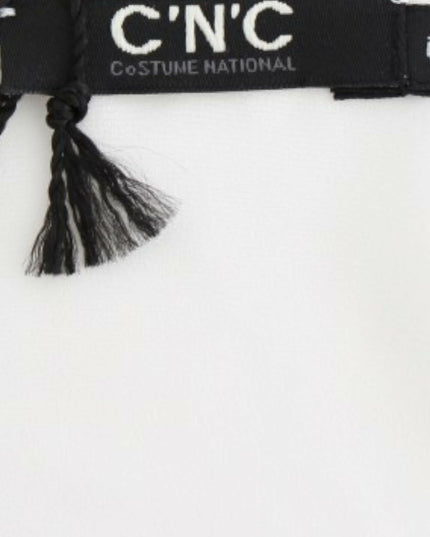 Costume National White motive print blouse