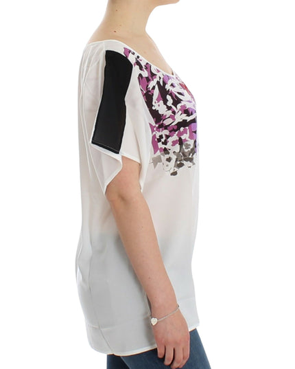 Costume National White motive print blouse