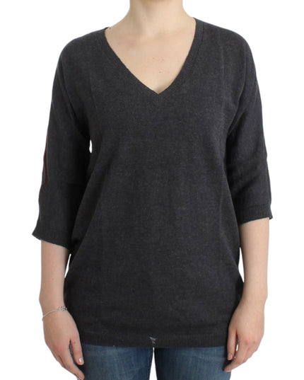 Costume National Gray short sleeved sweater